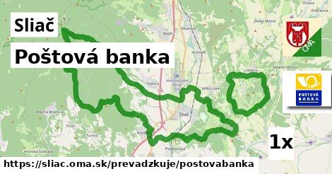 Poštová banka, Sliač