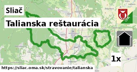 Talianska reštaurácia, Sliač