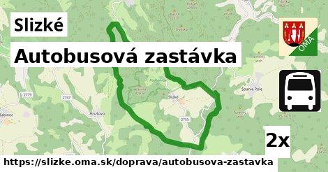 Autobusová zastávka, Slizké