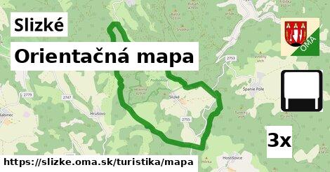 Orientačná mapa, Slizké