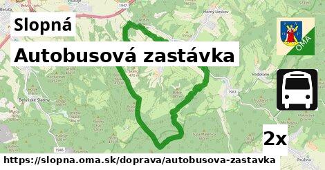 Autobusová zastávka, Slopná