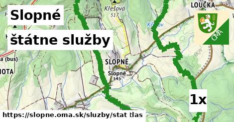 štátne služby, Slopné