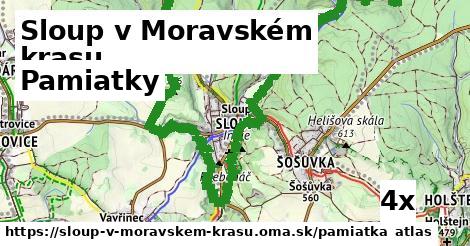 pamiatky v Sloup v Moravském krasu