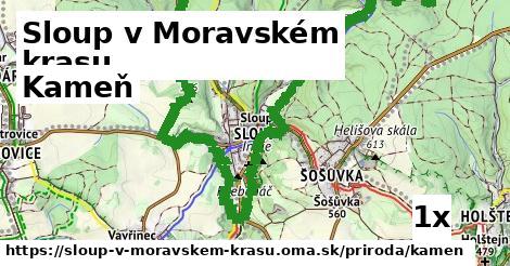 kameň v Sloup v Moravském krasu