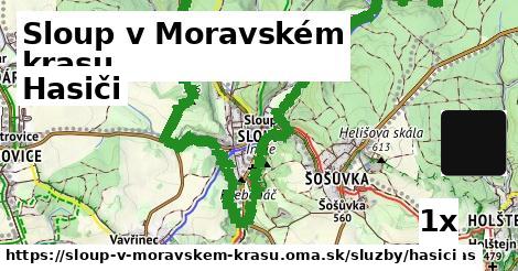 hasiči v Sloup v Moravském krasu