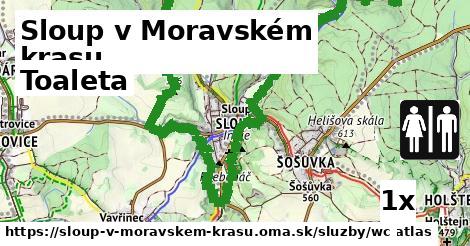 Toaleta, Sloup v Moravském krasu