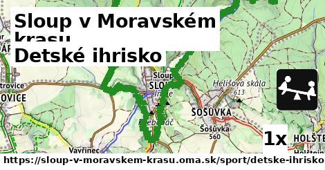 detské ihrisko v Sloup v Moravském krasu