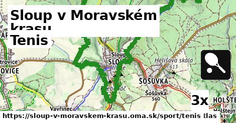 tenis v Sloup v Moravském krasu