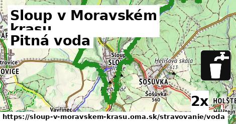 Pitná voda, Sloup v Moravském krasu