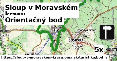 Orientačný bod, Sloup v Moravském krasu