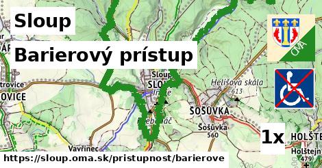 barierový prístup v Sloup