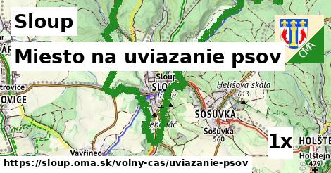 miesto na uviazanie psov v Sloup