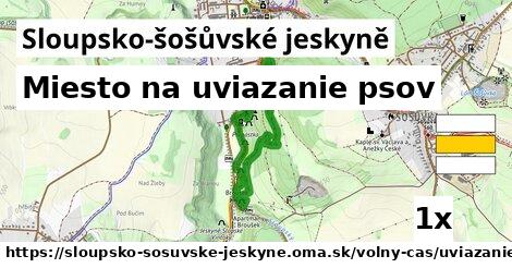 miesto na uviazanie psov v Sloupsko-šošůvské jeskyně