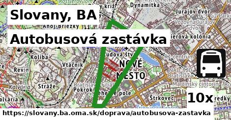 Autobusová zastávka, Slovany, BA