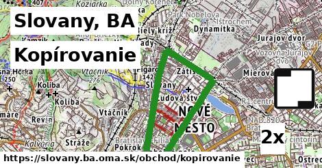 Kopírovanie, Slovany, BA