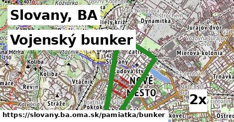 Vojenský bunker, Slovany, BA