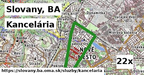 Kancelária, Slovany, BA