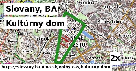 Kultúrny dom, Slovany, BA