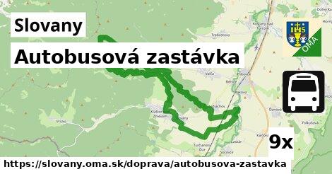 Autobusová zastávka, Slovany