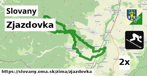 Zjazdovka, Slovany