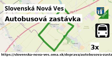 Autobusová zastávka, Slovenská Nová Ves