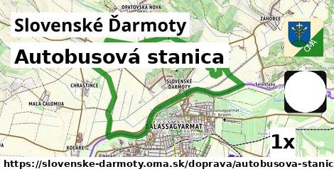 autobusová stanica v Slovenské Ďarmoty