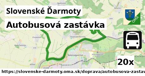 Autobusová zastávka, Slovenské Ďarmoty