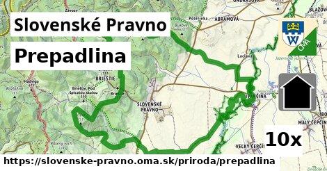 Prepadlina, Slovenské Pravno