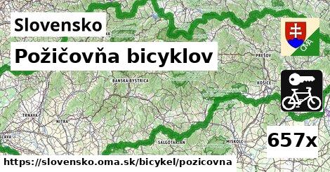 Požičovňa bicyklov, Slovensko