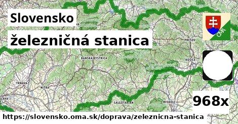 železničná stanica, Slovensko