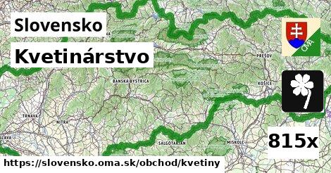 Kvetinárstvo, Slovensko