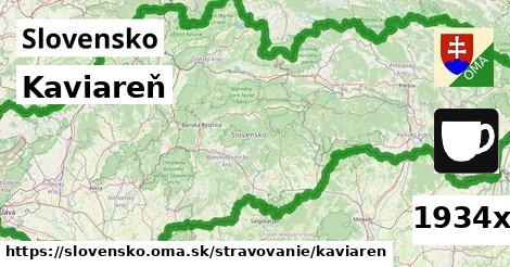 Kaviareň, Slovensko