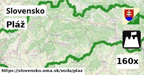 Pláž, Slovensko