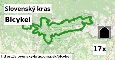 bicykel v Slovenský kras