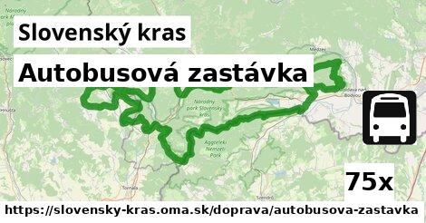 Autobusová zastávka, Slovenský kras