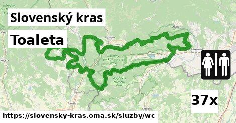 Toaleta, Slovenský kras