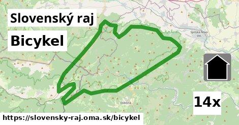 bicykel v Slovenský raj