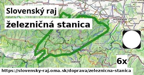 železničná stanica, Slovenský raj