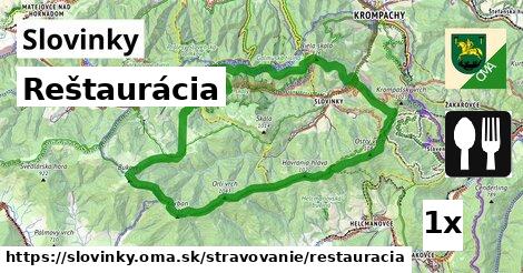 Reštaurácia, Slovinky
