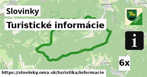 Turistické informácie, Slovinky