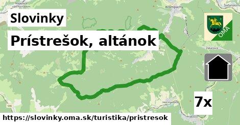 Prístrešok, altánok, Slovinky