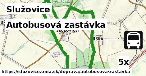 Autobusová zastávka, Služovice