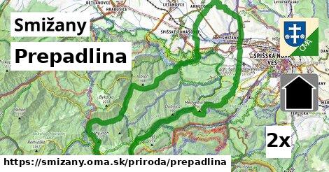 Prepadlina, Smižany