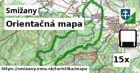 Orientačná mapa, Smižany