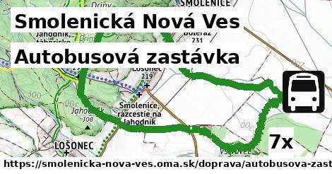 autobusová zastávka v Smolenická Nová Ves