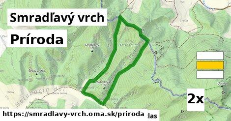 príroda v Smradľavý vrch