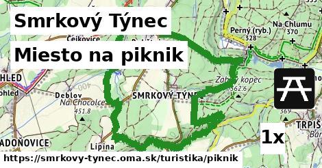 miesto na piknik v Smrkový Týnec