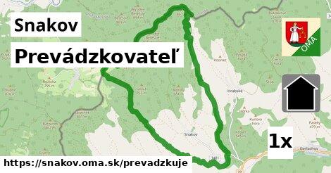 prevádzkovateľ v Snakov