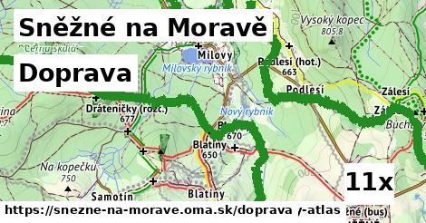 doprava v Sněžné na Moravě