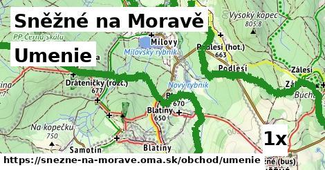 umenie v Sněžné na Moravě